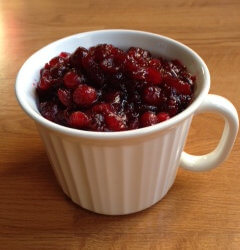 Maple Orange Cranberry Sauce