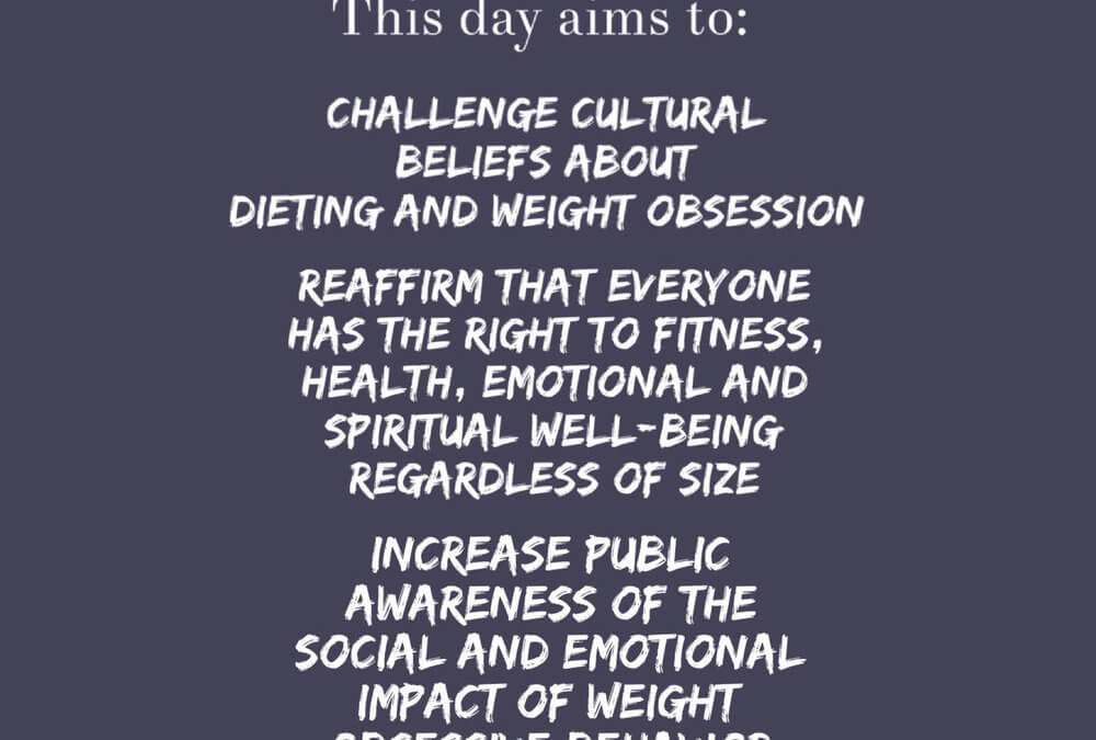 International No Diet Day – May 6th, 2015