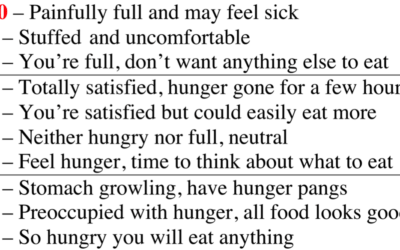 Hunger Scale and Body Trust