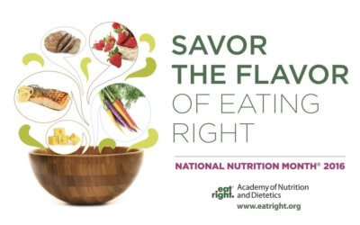 National Nutrition Month 2016 – Savor The Flavor