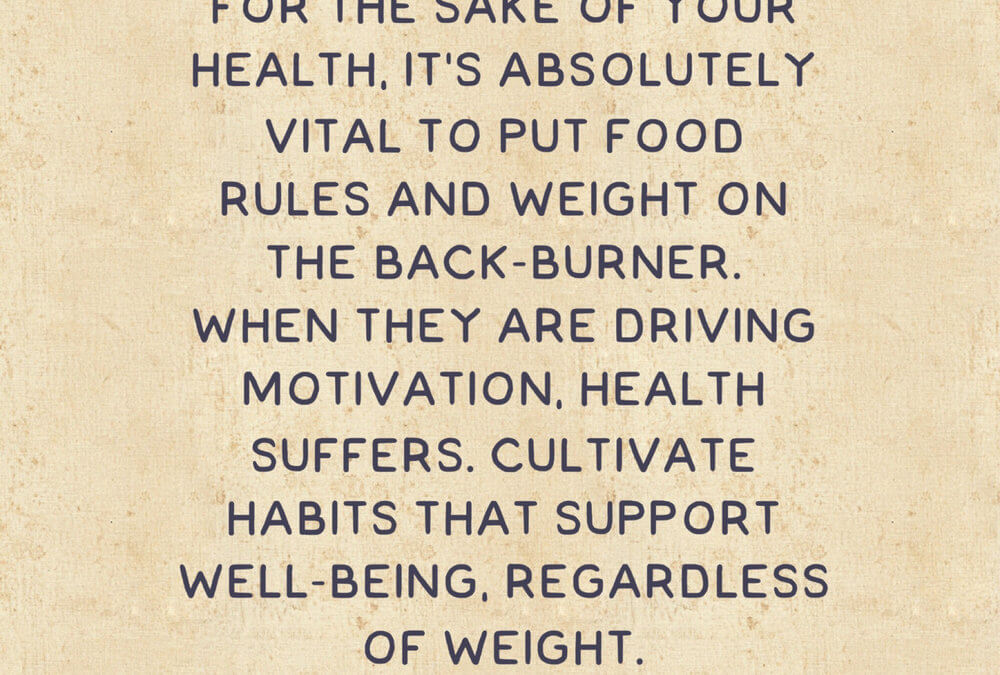 Cultivating Wellness Through Experience, Not Rules