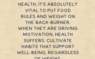 Cultivating Wellness Through Experience, Not Rules