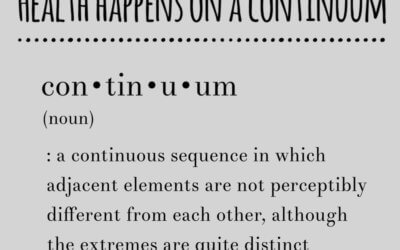Health Happens on a Continuum – A few observations about Diabetes (and other metabolic issues)