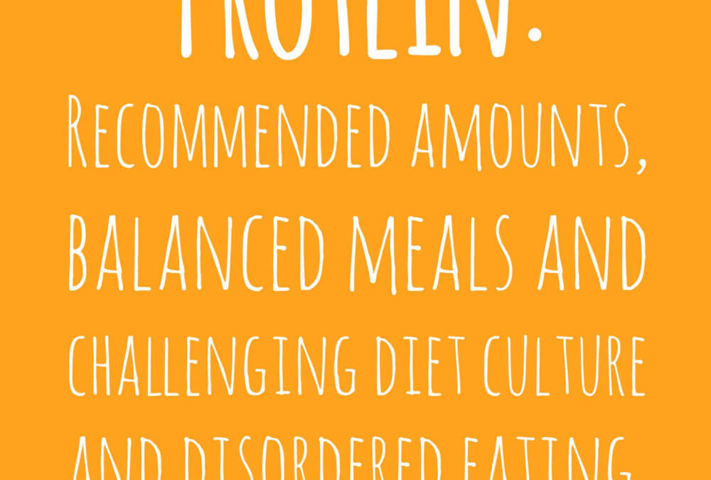 Protein: Recommended Amounts, Balanced Meals and Challenging Diet Culture and Disordered Eating