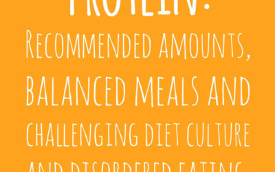 Protein: Recommended Amounts, Balanced Meals and Challenging Diet Culture and Disordered Eating