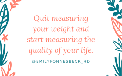 Measuring Quality of Life, Not Weight