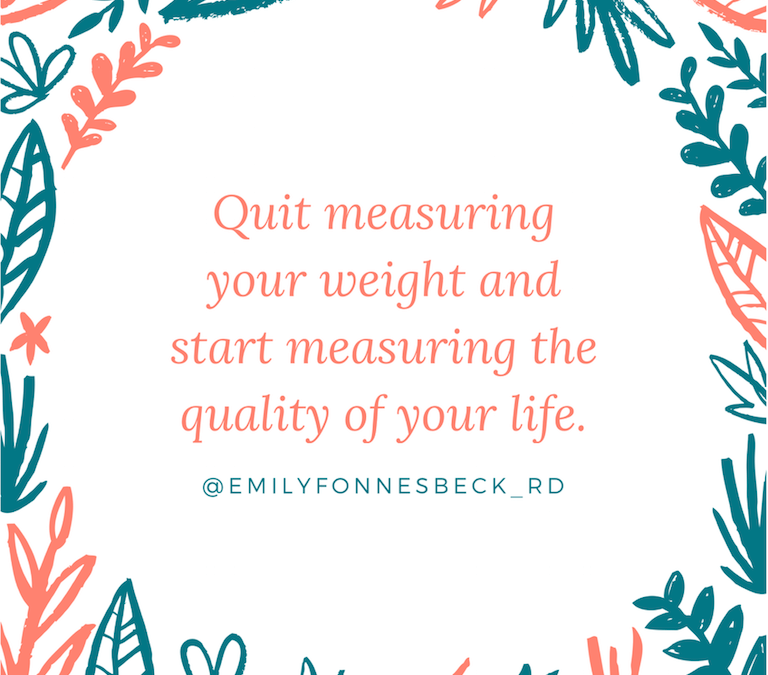 Measuring Quality of Life, Not Weight