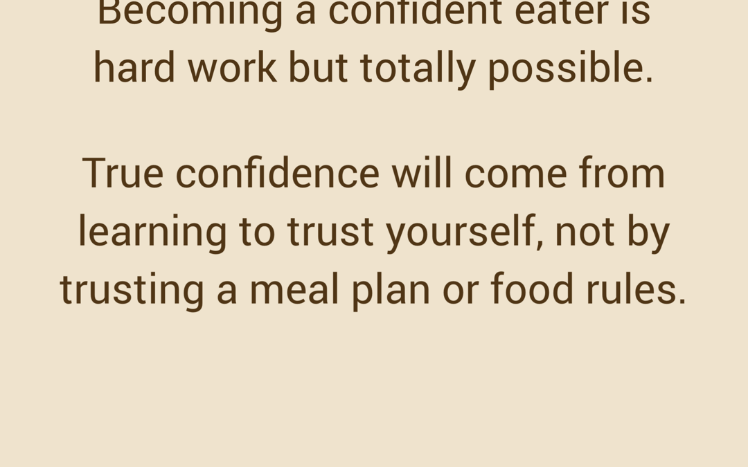 Confident Eater Checklist