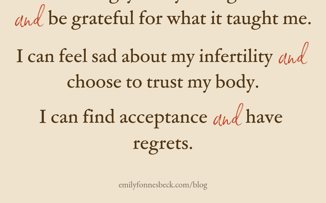 Eating Disorders, Infertility, Anger and Regret