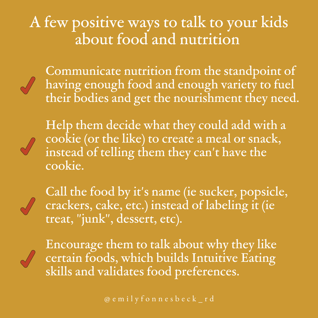 How to talk to your kids about nutrition